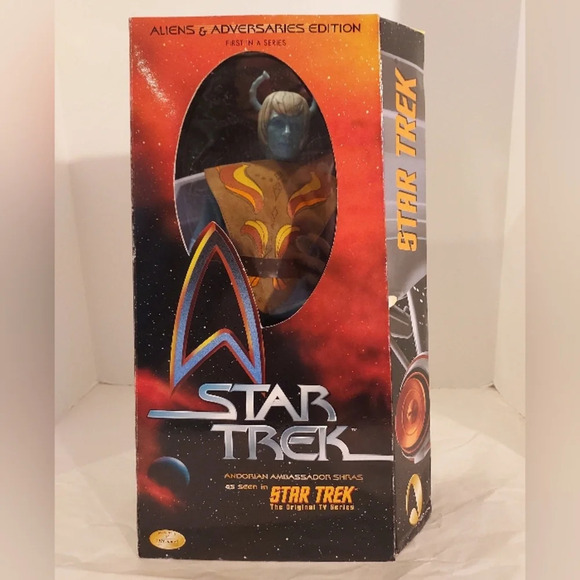 Vintage 1999 Playmates Star Trek Andorian Ambassador Shras 12" Figure - Picture 1 of 12